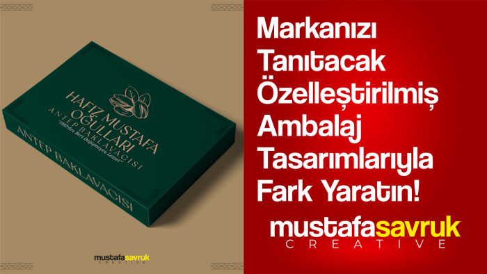 markanızı güçlü bir ambalajla tanıtarak fark oluştururum