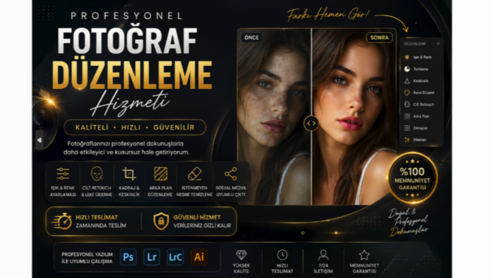 fotoğraf düzeltme desteği sunuyorum