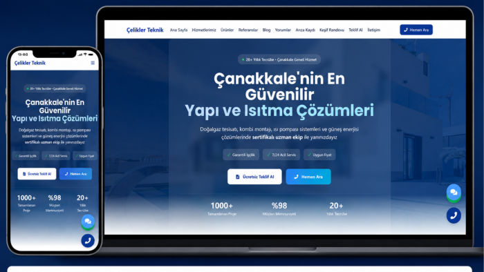 işletmeniz için modern kurumsal web sitesi hazırlarım