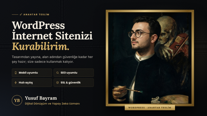 anahtar teslim Wordpress sitenizi kurarım