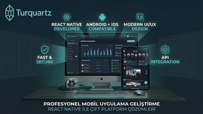 react native ile profesyonel iOS ve Android uygulama yaparım