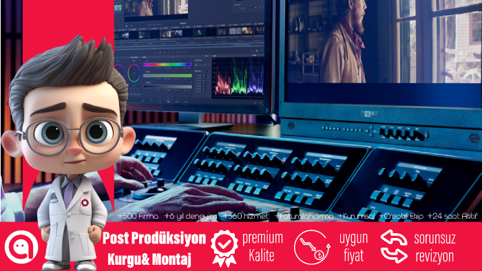 tüm post-prodüksiyon işlerinizi yapabilirim