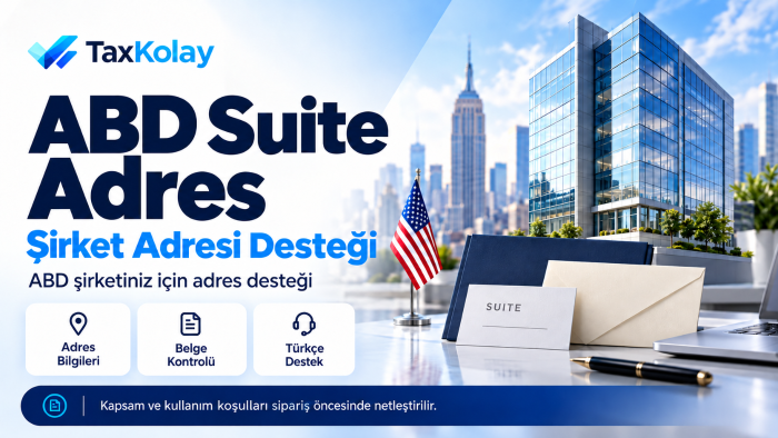 ABD şirketiniz için Suite adres sürecinde destek olurum