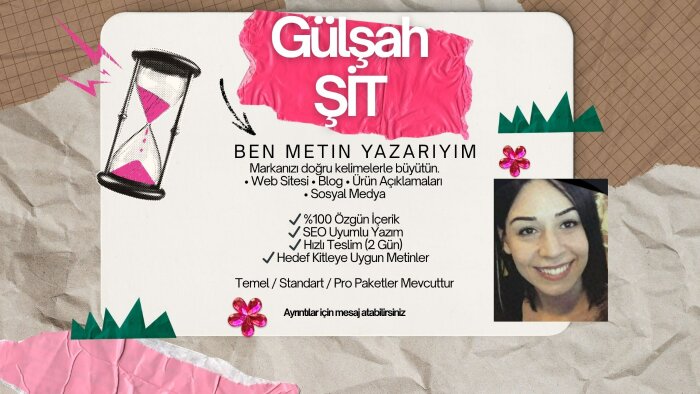 markanız için etkili ve satış odaklı metinler yazarım