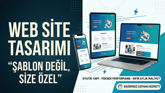 mobil uyumlu tek sayfa tanıtım web sitesi tasarlarım