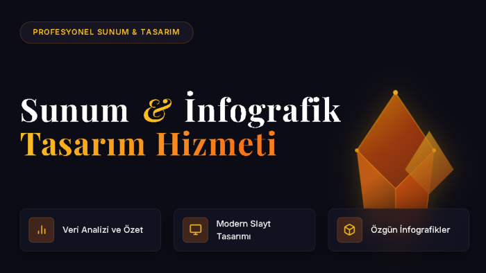 verilerinizi ve projenizi etkileyici sunumlara dönüştürürüm