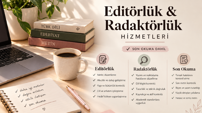 kitap ve dijital metinlerinizin redaksiyonunu yaparım