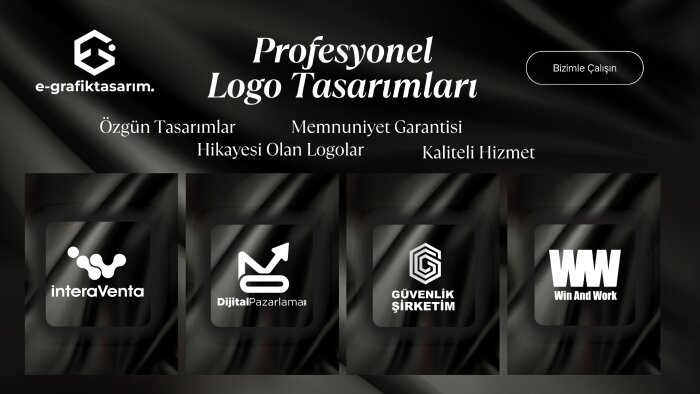 profesyonel ve kurumsal logolarınızı tasarlarım