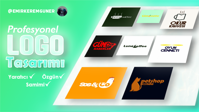 kurumsal ve samimi logo tasarımları yapabilirim