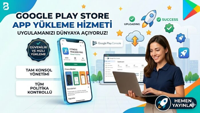 Android uygulamanızı Play Store’a yükler ve yayına alırım