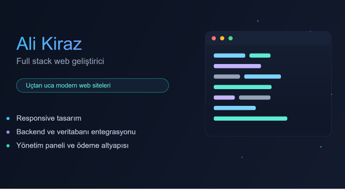size özel modern web sitesi yaparım