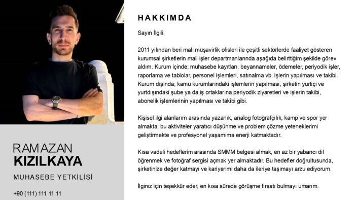 kariyer hedefleriniz için size danışmanlık hizmeti veriyorum