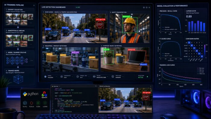 YOLO ve Python kullanarak görüntü işleme modeli geliştiririm