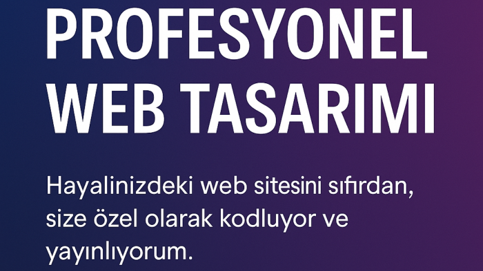 özelleştirilmiş SEO dostu siteler geliştiriyorum