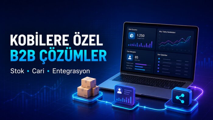 KOBİ'nize özel temel B2B yönetim paneli hazırlarım