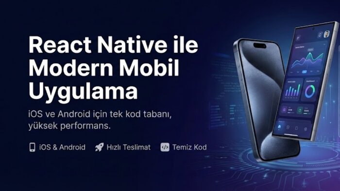 React Native ile iOS ve Android mobil uygulamanızı kodlarım