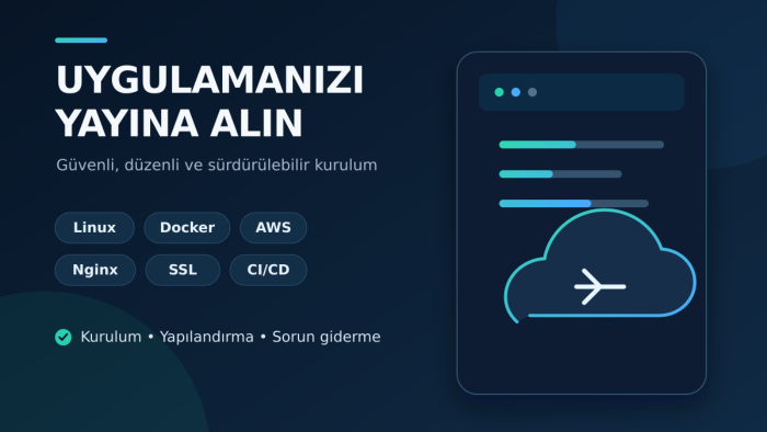 Linux sunucuda uygulamanızı yayına alırım