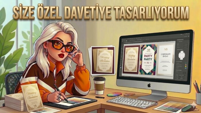 size özel davetiye tasarımı yaparım