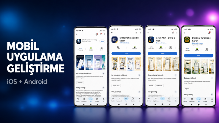 iOS ve Android için sıfırdan mobil uygulama yaparım