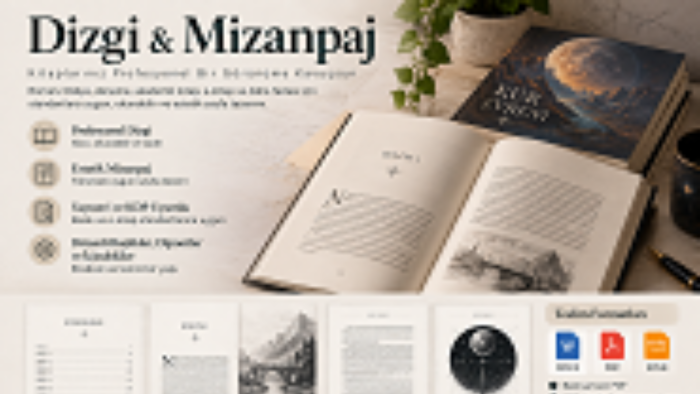 sayfa düzeni, dizgi, mizanpaj yaparım
