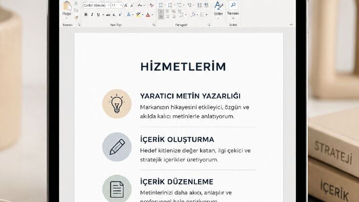 metinlerin içeriklerini düzenliyorum