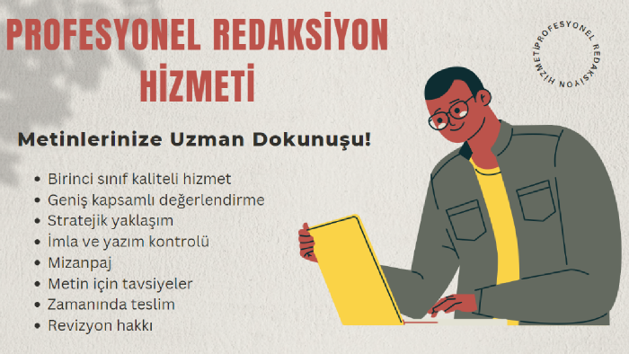 profesyonel şekilde metin düzenleyebilirim