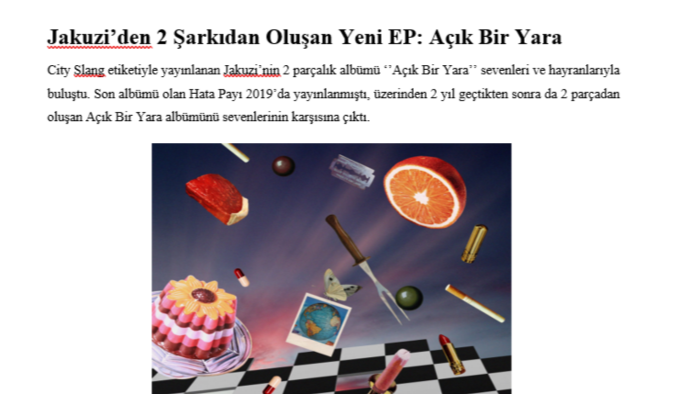sizin için yazı yazabilirim