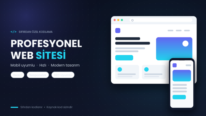 işletmenize özel sıfırdan kodlanmış web sitesi yaparım