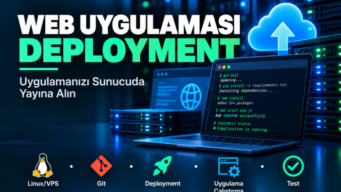 web uygulamanızı sunucuya deploy edebilirim