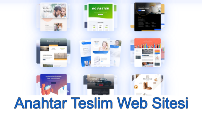 size yüzlerce tasarımdan beğendiğinizle web sitesi yaparım