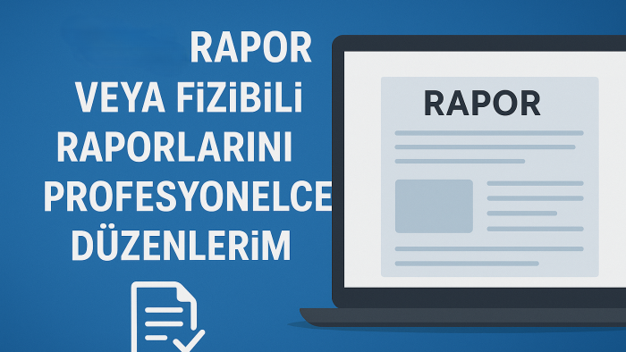 word rapor ve fizibilite raporlarını profesyonel düzenlerim