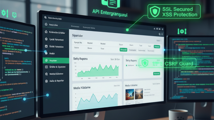 sitenize admin panel bağlantısı yaparım