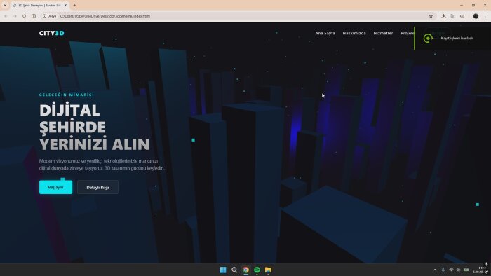 interaktif 3D ve modern web tasarımı hizmetleri sunarım