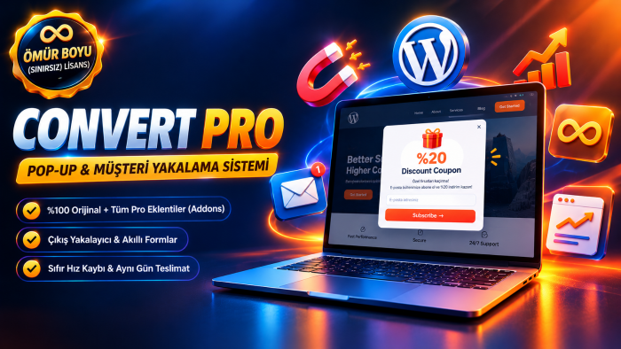 WordPress sitenize sınırsız Convert Pro kurulumu yapabilirim