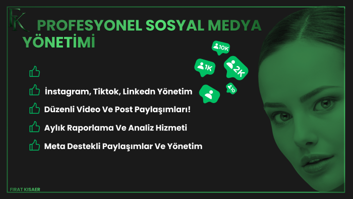 profesyonel olarak sosyal medya hesaplarınızı yönetebilirim