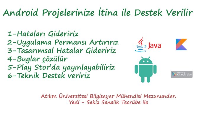 android projenizdeki hataları çözerim