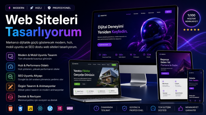 kurumsal ve profesyonel web siteleri tasarlarım