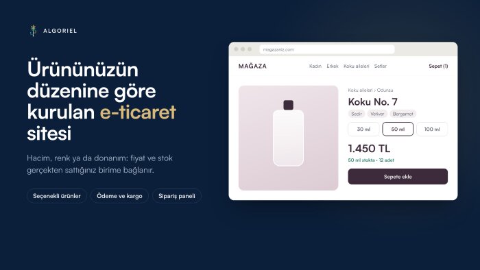 ürününüzün düzenine göre kurulan e-ticaret sitesi yaparım