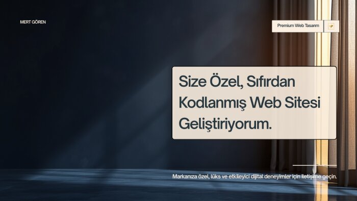  size sıfırdan özel kurumsal web sitesi geliştiririm