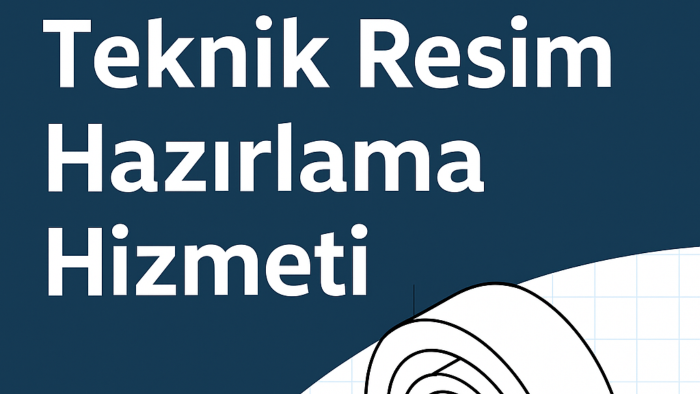 SolidWorks üzerinden, teknik resim çiziyorum