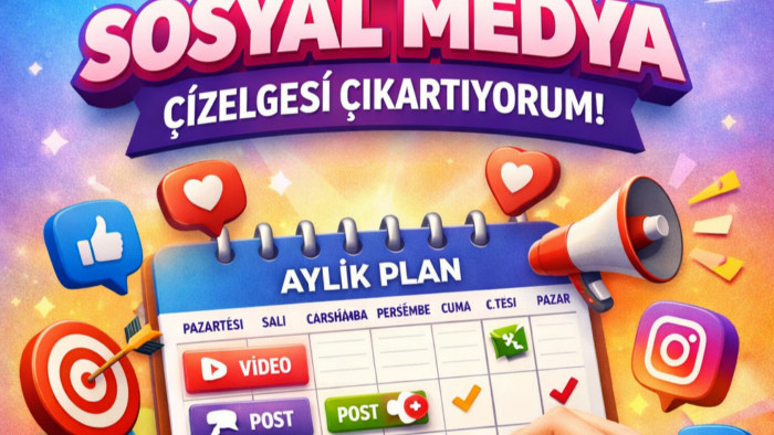 aylık planlı profesyonel sosyal medya planı oluştururum