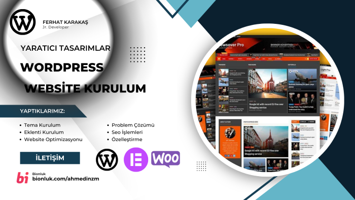 size baştan sona wordpress sitesi kurabilirim