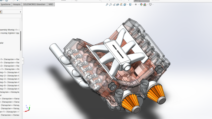  Solidworks ile 3D tasarımlar yapıyorum