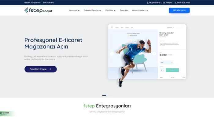 E-Ticaret altyapısı hizmeti sunuyorum