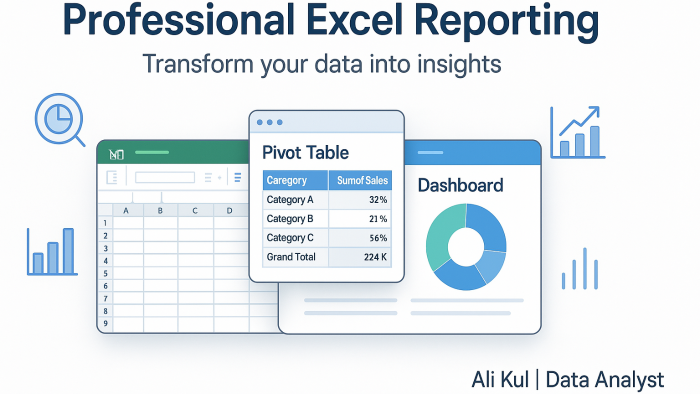 Excel verilerinizi anlamlı raporlara dönüştürürüm