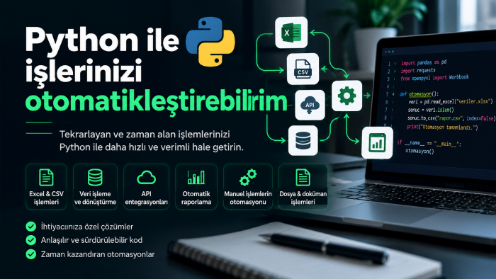 Python ile iş süreçlerinizi otomatikleştirebilirim