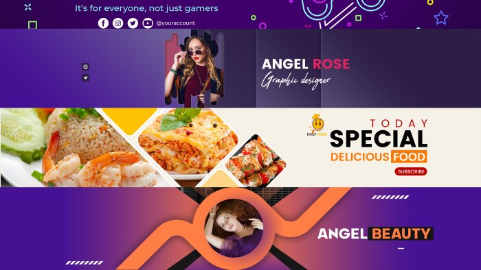 Youtube kanalınız için profesyonel banner yapabilirim