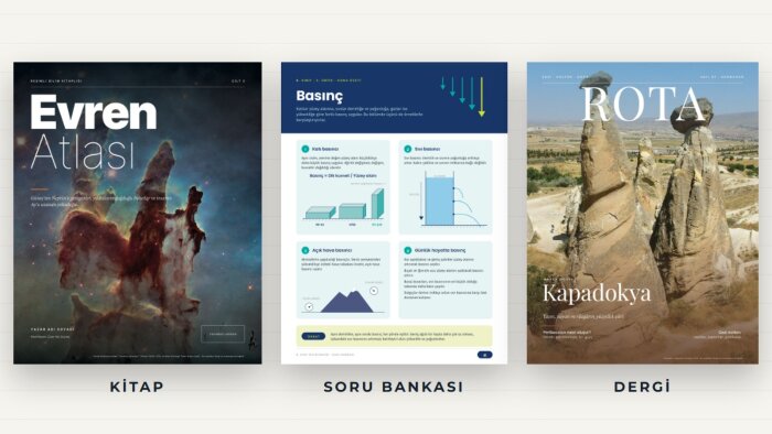 kitap, dergi ve soru bankası için dizgi ve mizanpaj yaparım