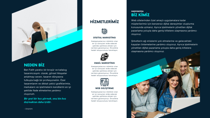 sizin için en şık broşürleri ve katalogları tasarlarım
