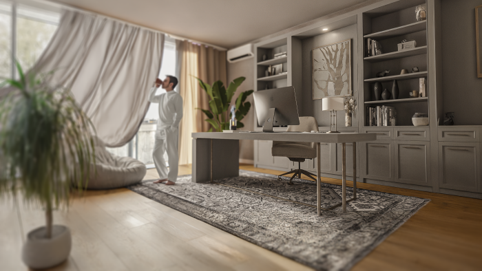 iç mekan modollemesi ve render alıyorum